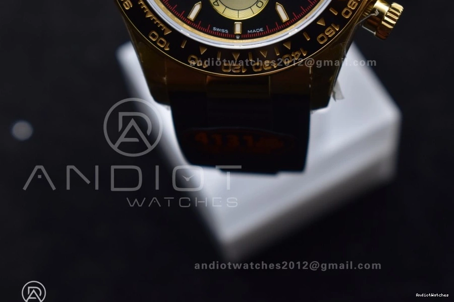 Dial V6 Sophisticated YG on QF 1:1 Black 126518 807 Edition Daytona (Weighted) Best Strap SH4131 Oysterflex 0414